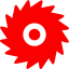 circular-saw red